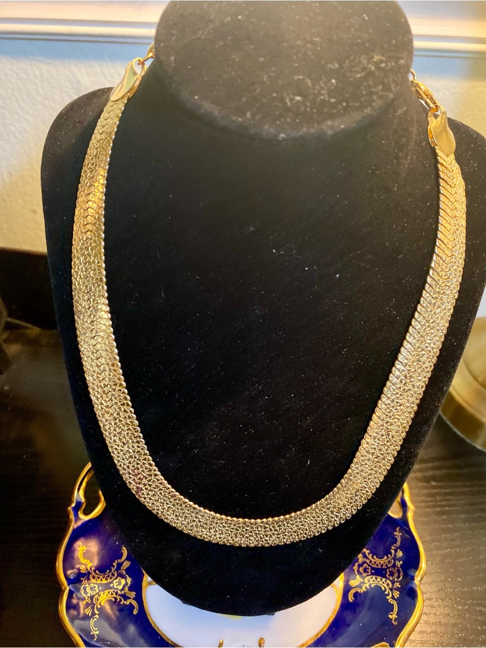 Large Herringbone Necklace - Women Jewelry